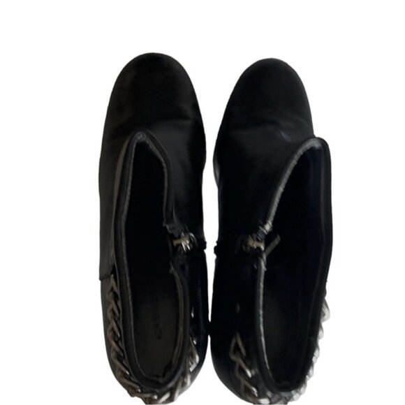 Adrienne Vittadini Clarine Ankle Boot Size 10 Heel Leather Chain - Picture 8 of 12